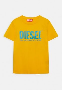 Diesel JUST LOGO UNISEX - Print T-shirt - Yellowish Orange