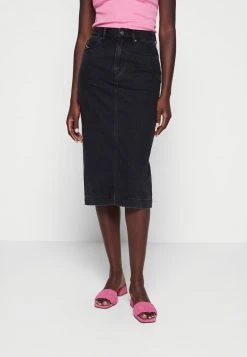 Diesel DE-RONNY - Denim Skirt - Black Dark Grey