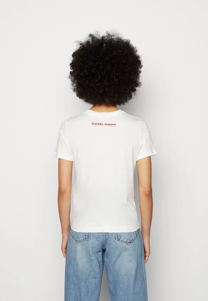 Diesel T-REG-E9 - Print T-shirt - White - Image 3
