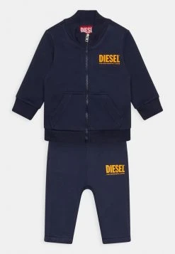 Diesel SUITYLOGOLONGXB UNISEX SET - Tracksuit Bottoms - Peacoat