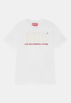 Diesel TKALO UNISEX - Print T-shirt - Bianco