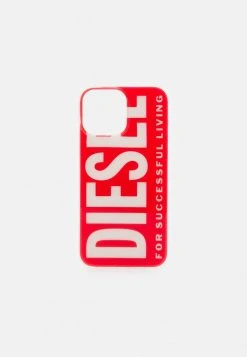 Diesel CLEAR CASE FOR IPHONE 13 MAX UNISEX - Phone Case - Red/white