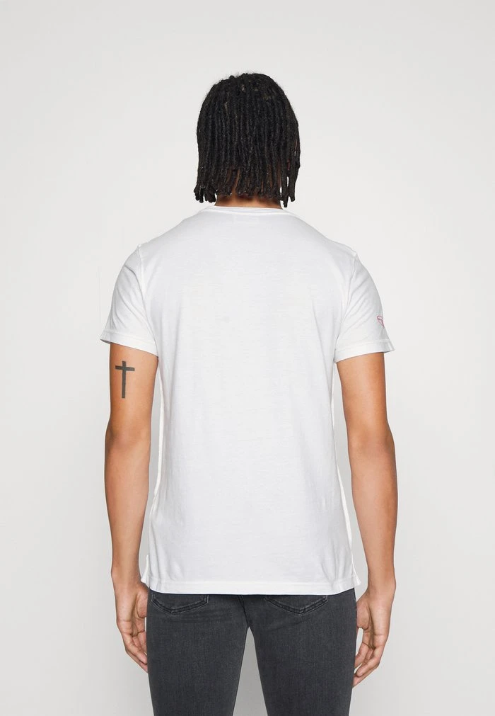 Diesel DIEBIND SLITS - Print T-shirt - White - Image 3