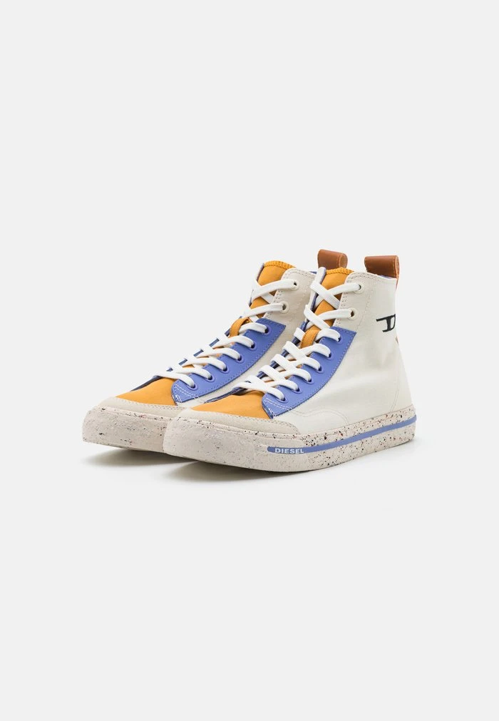 Diesel S-ATHOS MID - High-top Trainers - White/purple/ Orange - Image 2