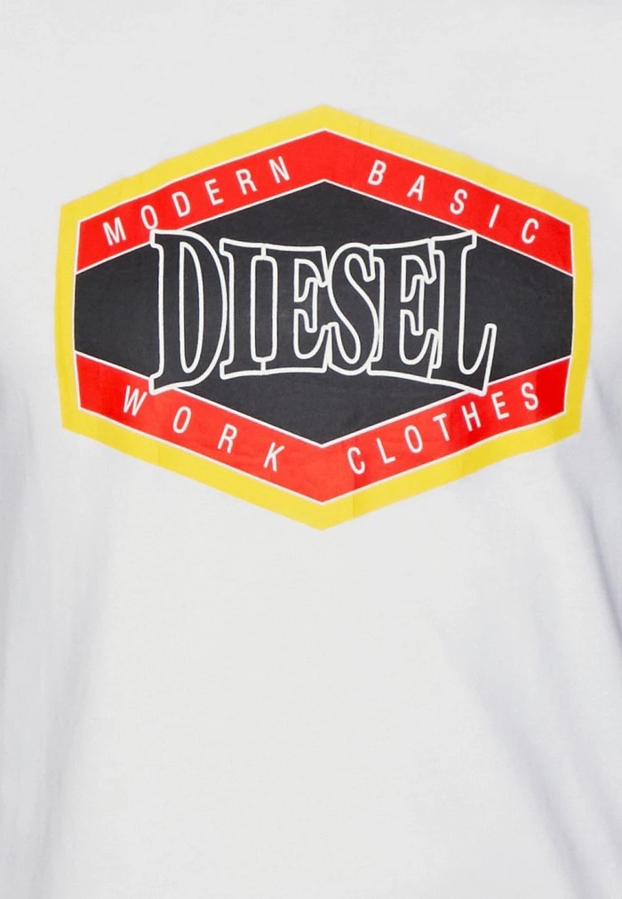 Diesel T-DIEGOR-E14 UNISEX - Print T-shirt - White - Image 5