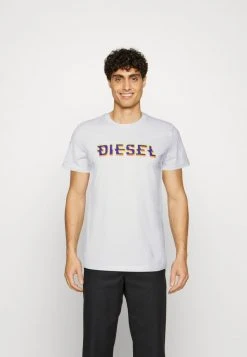 Diesel T-DIEGOR-K52 UNISEX - Print T-shirt - White