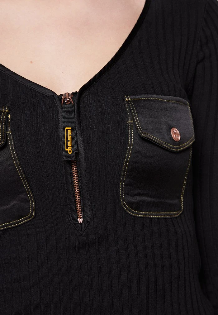 Diesel T-BORDIE - Long Sleeved Top - Black - Image 6