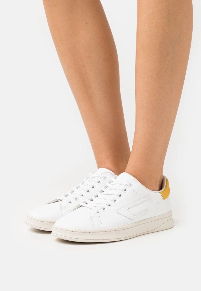 Diesel S-ATHENE LOW W - Trainers - White/yellow