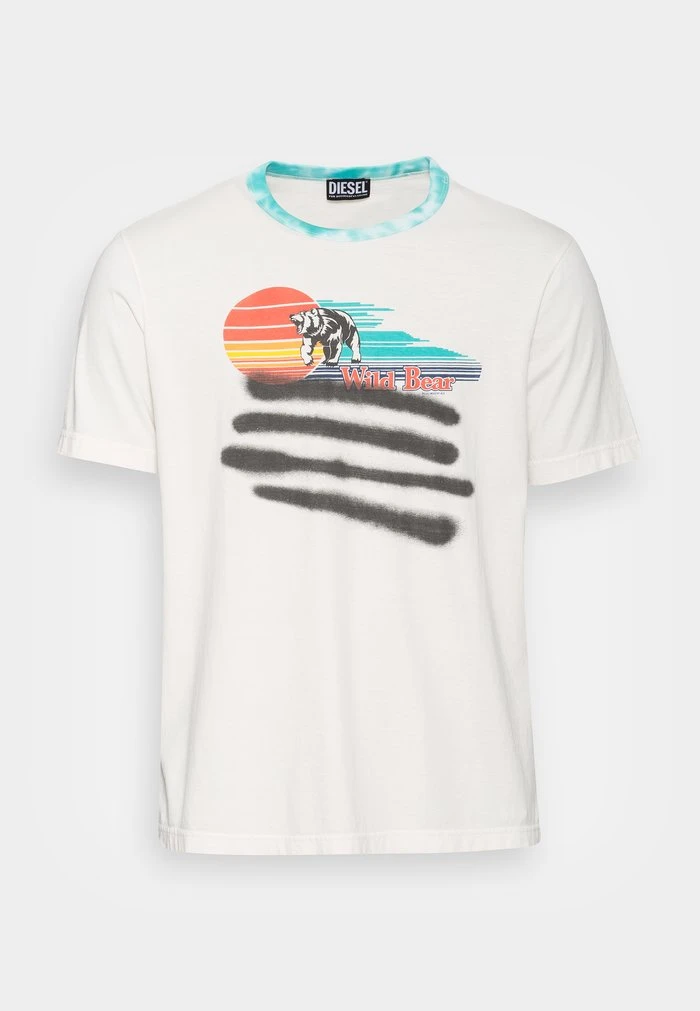 Diesel JUST - Print T-shirt - White - Image 4