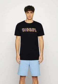 Diesel T-DIEGOR-K52 UNISEX - Print T-shirt - Black