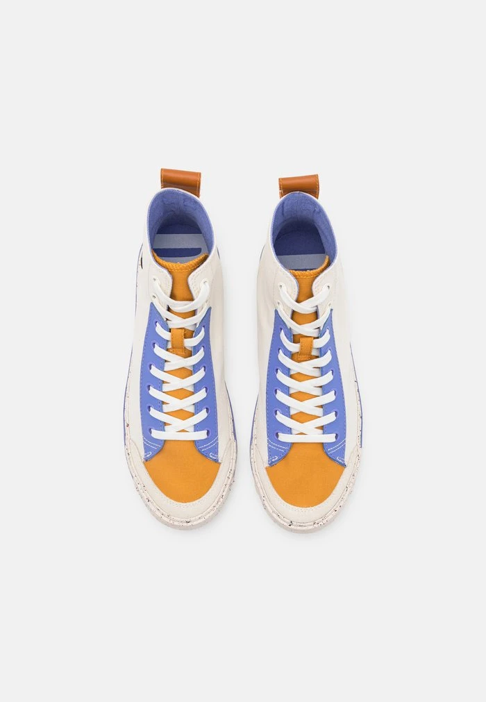 Diesel S-ATHOS MID - High-top Trainers - White/purple/ Orange - Image 4