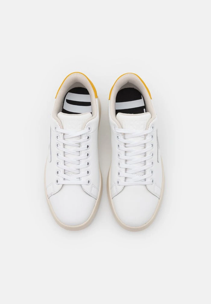 Diesel S-ATHENE LOW W - Trainers - White/yellow - Image 6