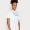 Diesel JUST BIGOVAL - Print T-shirt - White