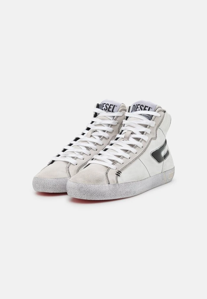 Diesel S-LEROJI MID - High-top Trainers - White/black - Image 2