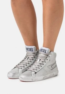 Diesel S-LEROJI MID W - High-top Trainers - Silver