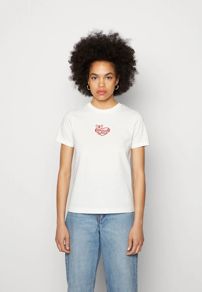 Diesel T-REG-E9 - Print T-shirt - White