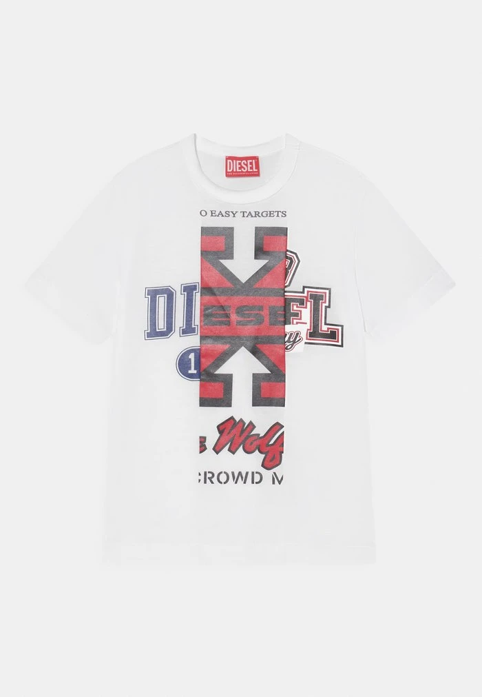 Diesel TDIEGIE UNISEX - Print T-shirt - Bianco