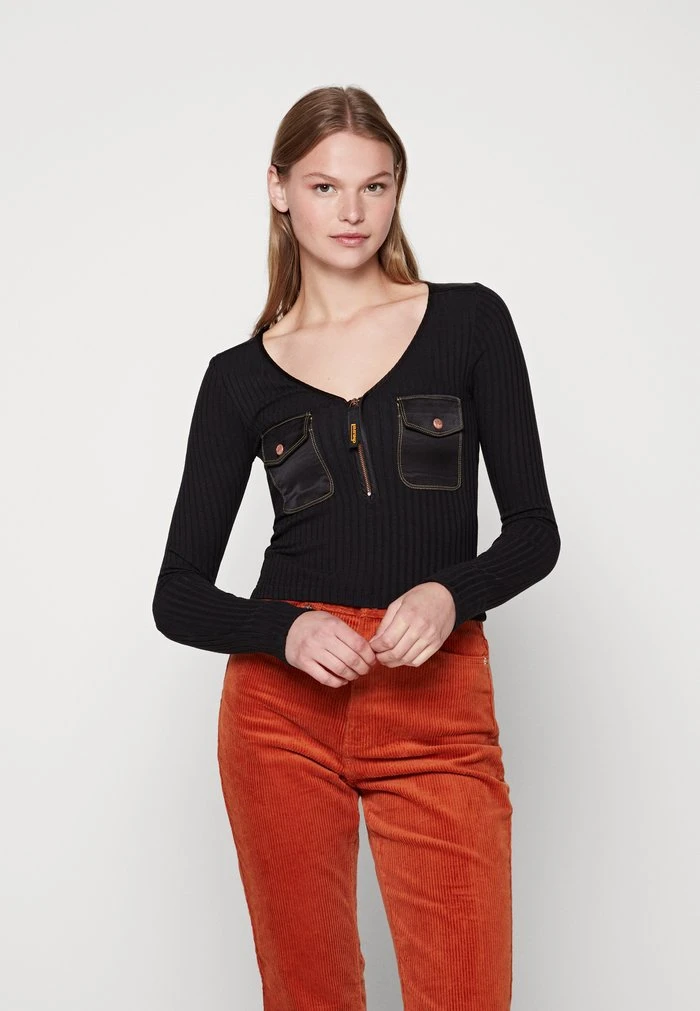 Diesel T-BORDIE - Long Sleeved Top - Black