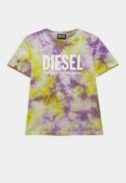 Diesel TOEKO TYE DYE UNISEX - Print T-shirt - Lime