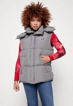 Diesel W-ROLF - Waistcoat - Gray