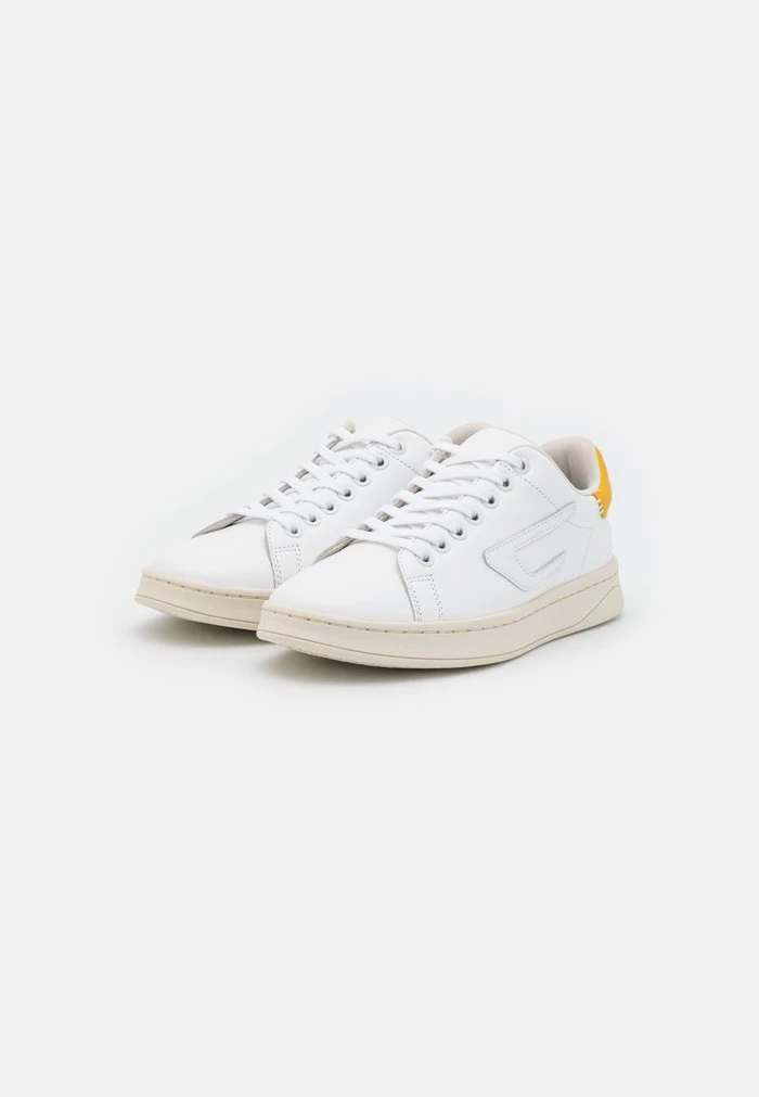 Diesel S-ATHENE LOW W - Trainers - White/yellow - Image 3