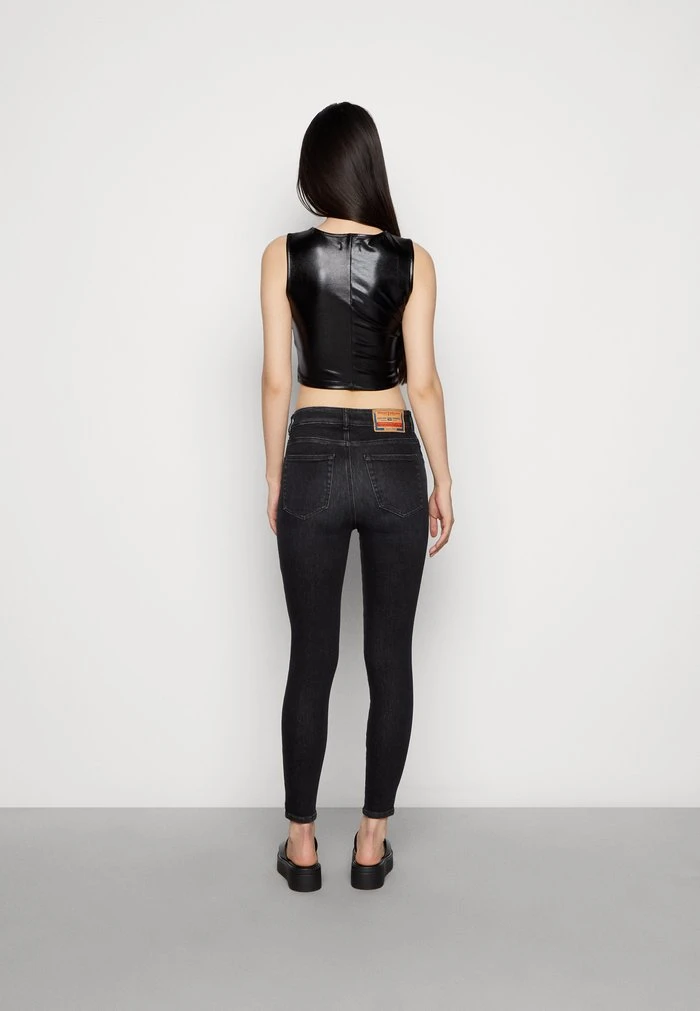 Diesel SLANDY HIGH LIBRARY - Jeans Skinny Fit - Black/gray - Image 3