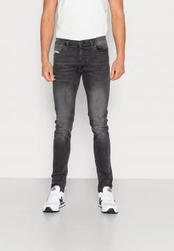 Diesel D-LUSTER - Slim Fit Jeans - Grey Denim/black Denim/grey