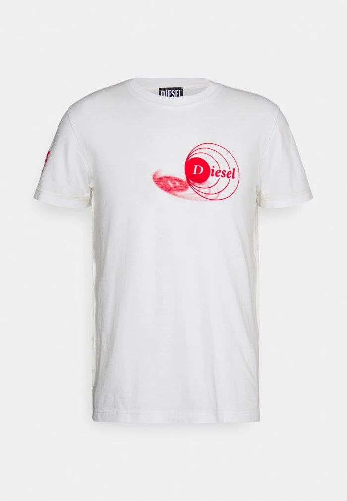 Diesel DIEBIND SLITS - Print T-shirt - White - Image 5