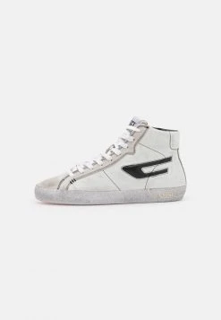 Diesel S-LEROJI MID - High-top Trainers - White/black